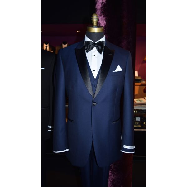 NAVY BLUE SUPER 120's VEST