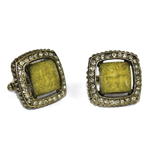 OLIVE GREEN CUFFLINKS