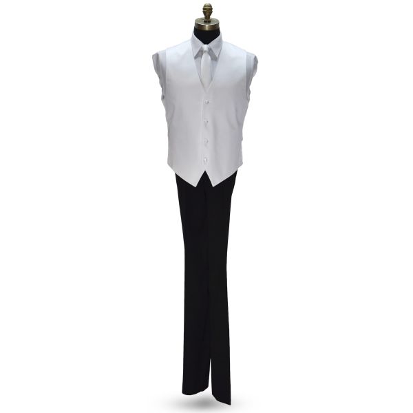 WHITE DRESS NECKTIE WITH SUBTLE STRIPE-TIE YOURSELF