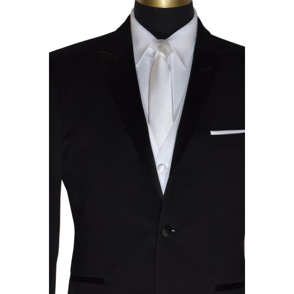 WHITE DRESS NECKTIE WITH SUBTLE STRIPE-TIE YOURSELF