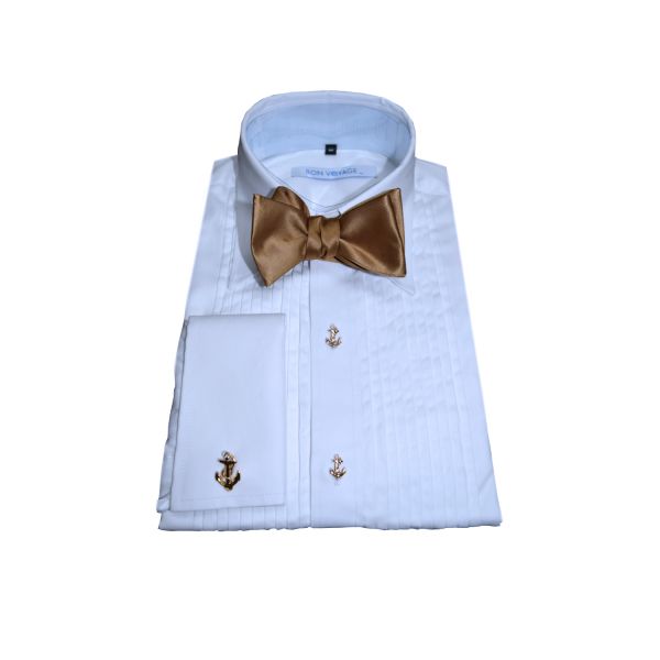 GOLD SATIN BOWTIE -TIE YOURSELF