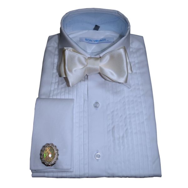 Ivory Satin Bowtie-Tie Yourself