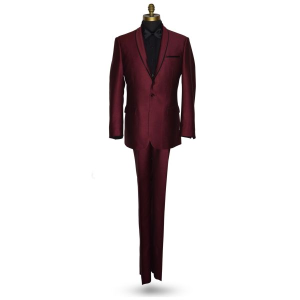 Burgundy Tuxedo Ensemble