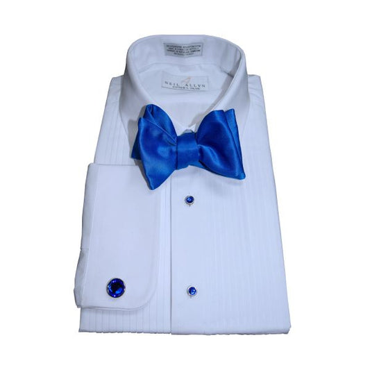 ROYAL BLUE SATIN BOWTIE,  TIE YOURSELF