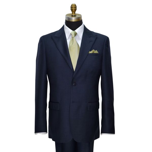 VERSACE BLUE SHARKSKIN MENS SUIT
