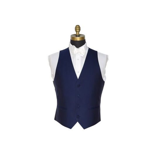 NAVY BLUE SUPER 120's VEST