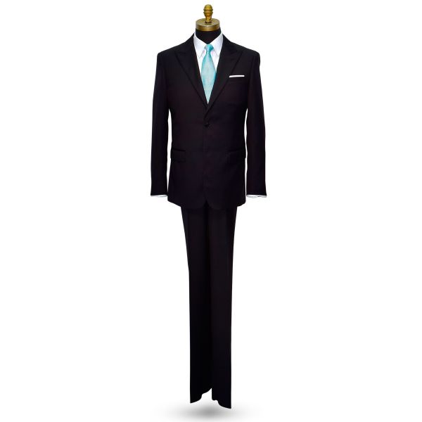 BLACK MENS SUIT COAT AND PANTS ENSEMBLE