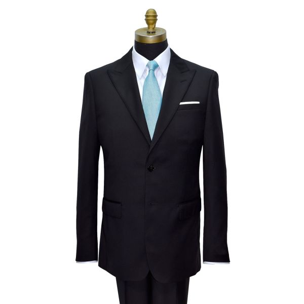 BLACK MENS SUIT COAT AND PANTS ENSEMBLE