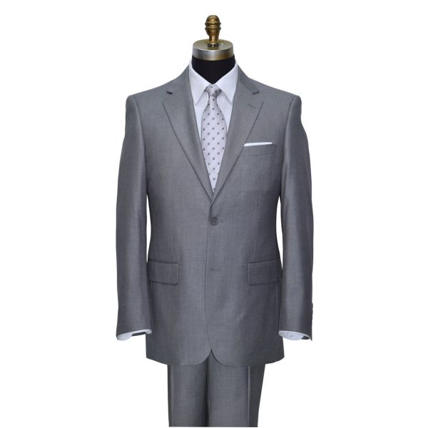 HEATHER MEDIUM GRAY MENS 2 PIECE SUIT ENSEMBLE