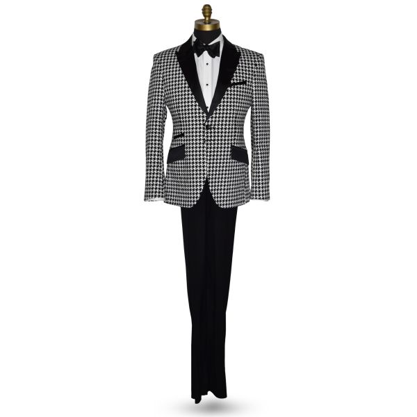 Black with White Check Tuxedo Ensamble
