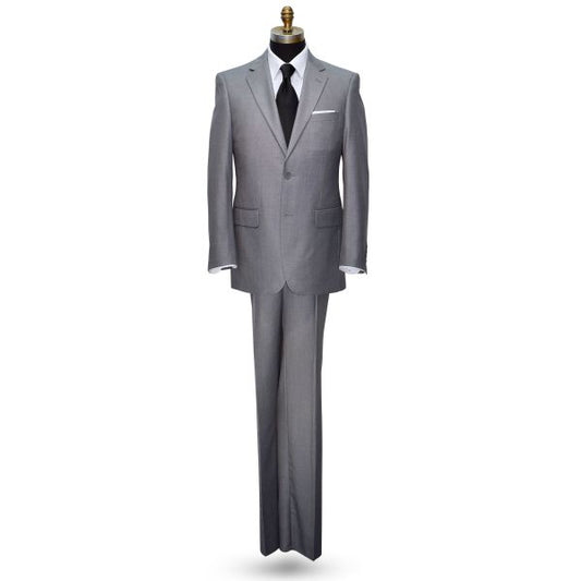 HEATHER MEDIUM GRAY MENS 2 PIECE SUIT ENSEMBLE