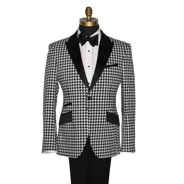 Black with White Check Tuxedo Ensamble