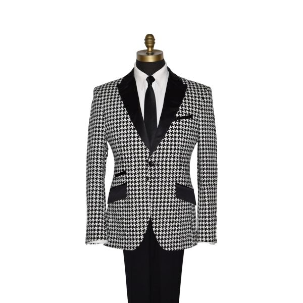 Black with White Check Tuxedo Ensamble