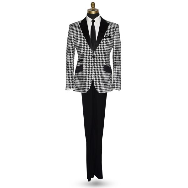 Black with White Check Tuxedo Ensamble