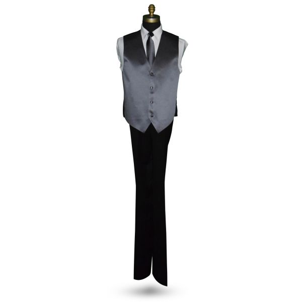 CHARCOAL DRESS NECKTIE WITH SHADOW STRIPE, TIE-YOURSELF