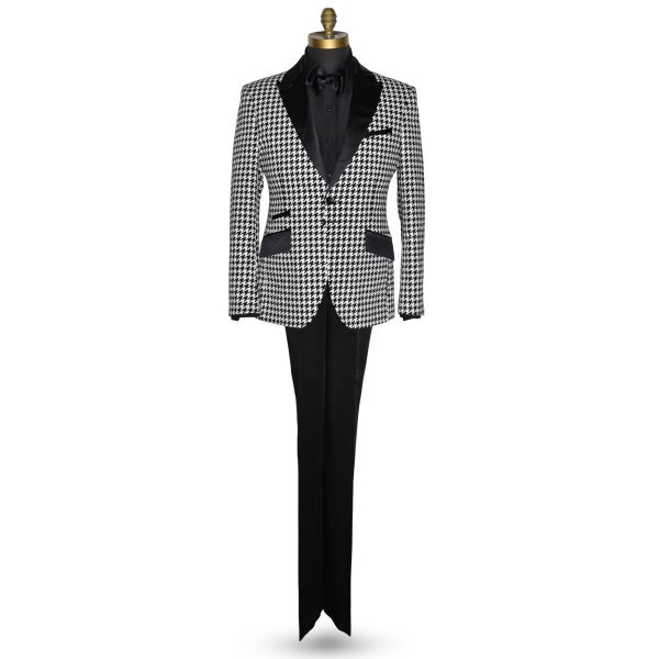 Black with White Check Tuxedo Ensamble