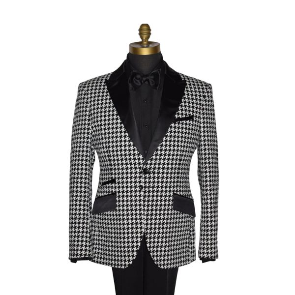 Black with White Check Tuxedo Ensamble