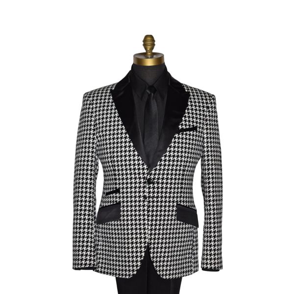 Black with White Check Tuxedo Ensamble