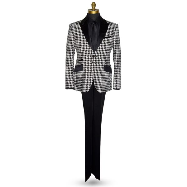 Black with White Check Tuxedo Ensamble