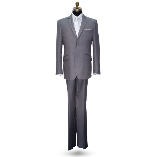NAPA GRAY MENS SLIM FIT 3 PIECE SUIT VEST ENSEMBLE
