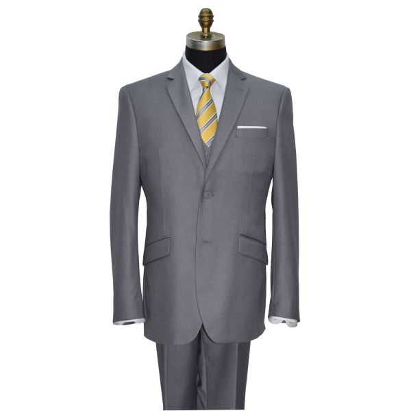 NAPA GRAY MENS SLIM FIT 3 PIECE SUIT VEST ENSEMBLE