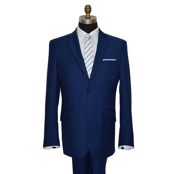 INDIGO BLUE MENS SLIM FIT SUIT ENSEMBLE