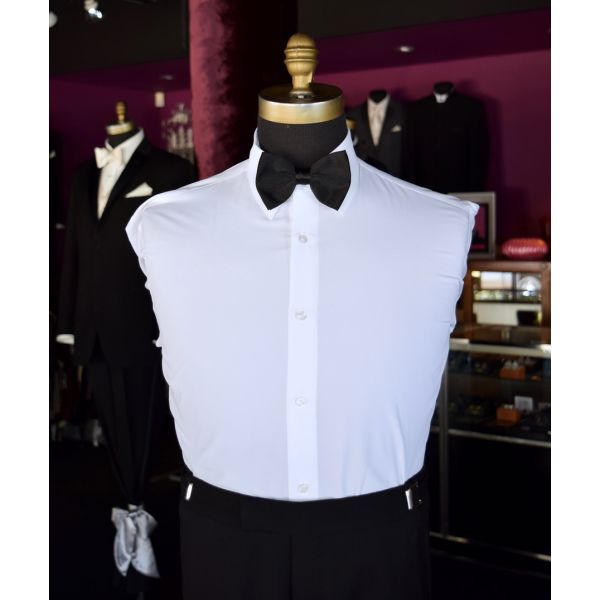 BLACK SATIN BOWTIE 3 INCH, PRE-TIED