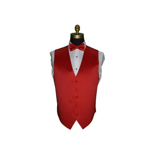 RED SATIN VEST