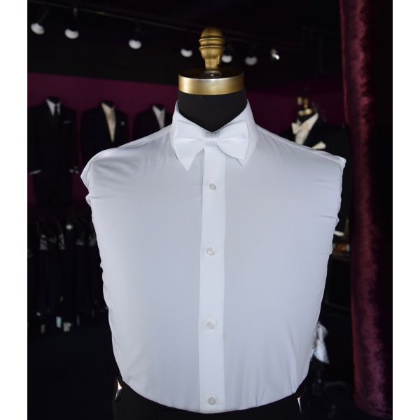 WHITE SATIN BOWTIE, PRE-TIED