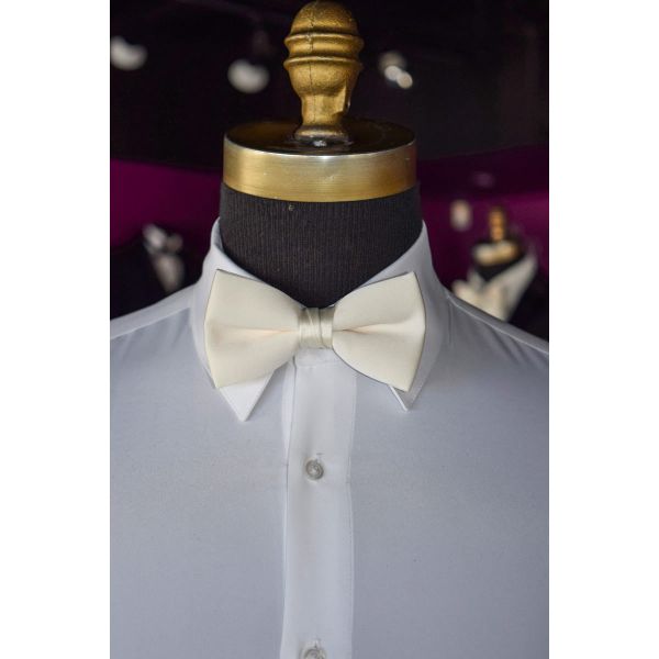IVORY BOW, PRE-TIED