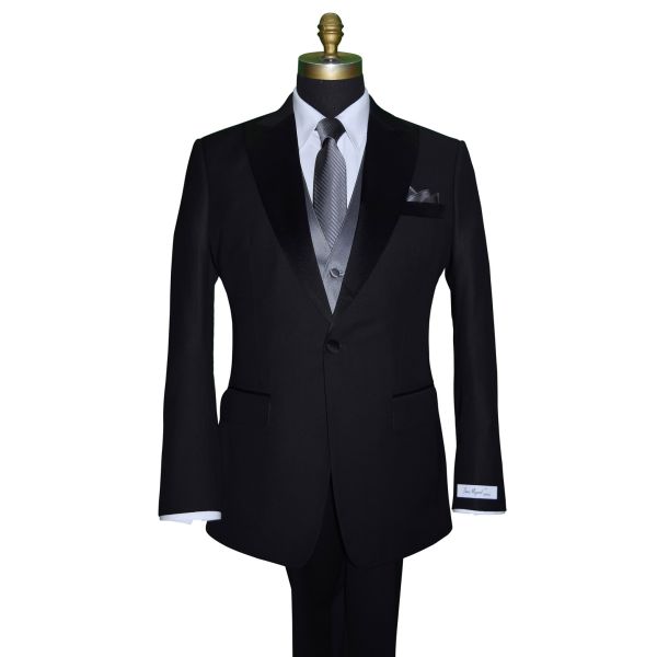 Charcoal Gray Tuxedo Vest