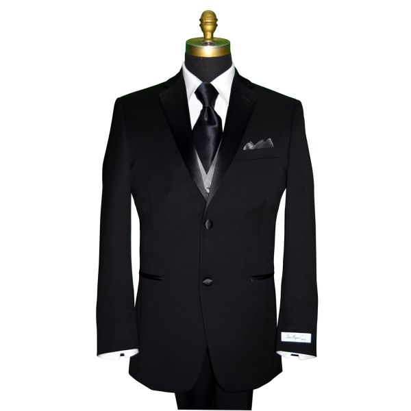 Charcoal Gray Tuxedo Vest