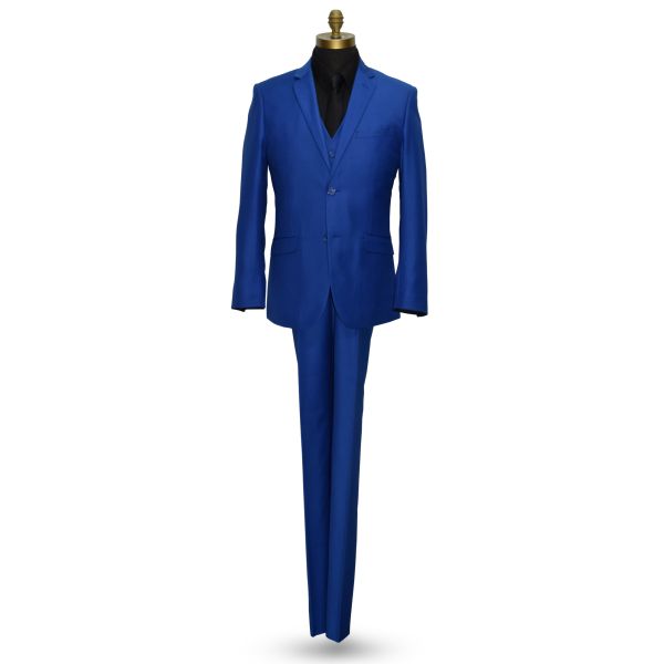 Men'sRoyal Blue 3 Piece Suit