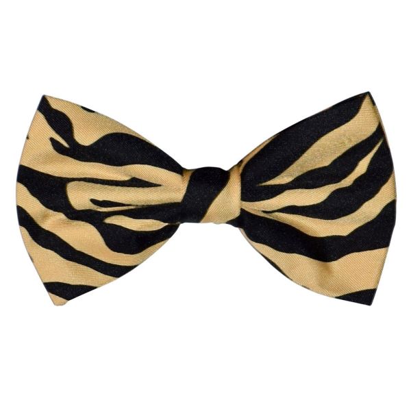 SERENGETI BROWN ZEBRA BOWTIE, PRE-TIED