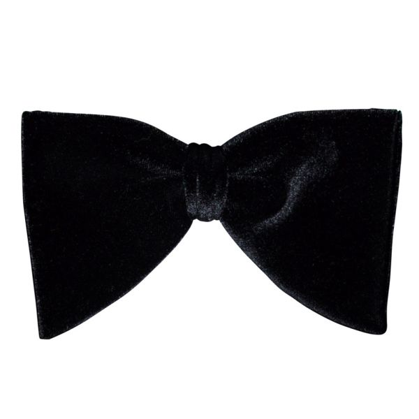 VELVET 3" DUMBO EARS BOWTIE, PRE-TIED