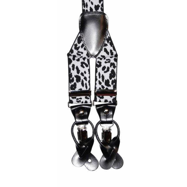 SNOW LEOPARD SUSPENDERS