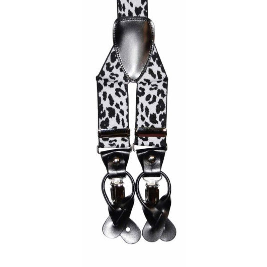 SNOW LEOPARD SUSPENDERS