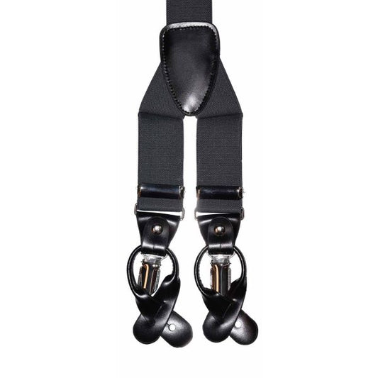 PEWTER-CHARCOAL SUSPENDERS