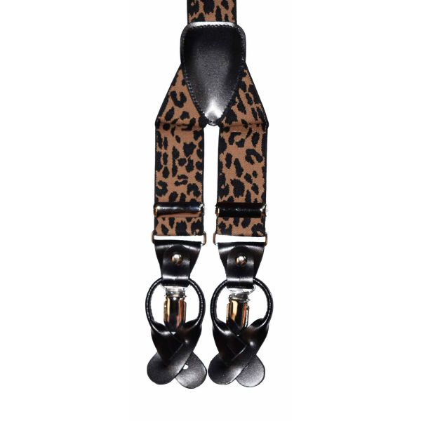 LEOPARD SUSPENDERS