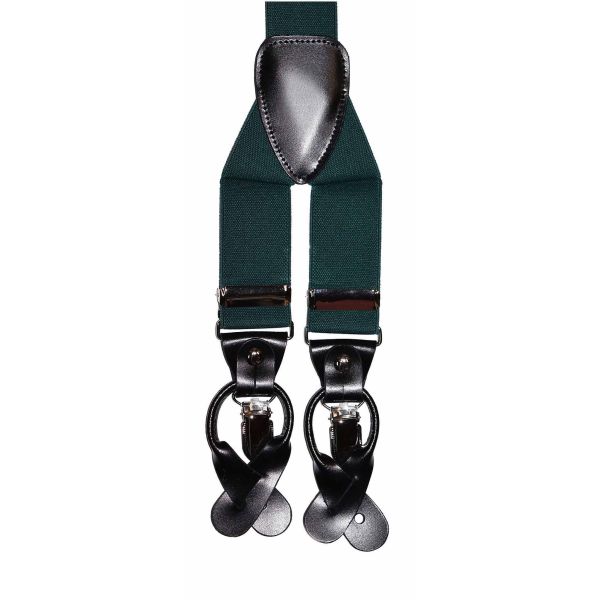 HUNTER GREEN SUSPENDERS