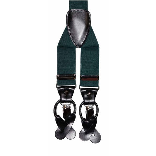 HUNTER GREEN SUSPENDERS