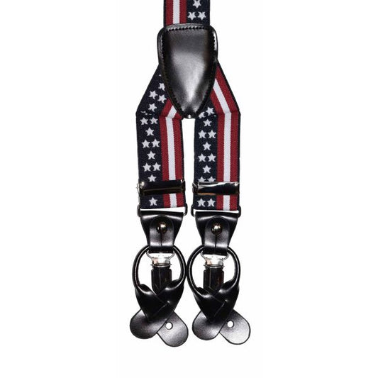 AMERICAN FLAG SUSPENDERS