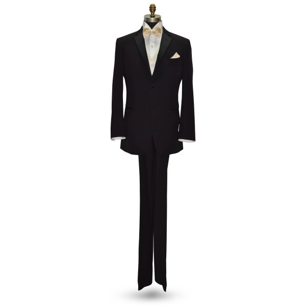 Champagne Bow Tie and Pocket Hankie -SELF TIE
