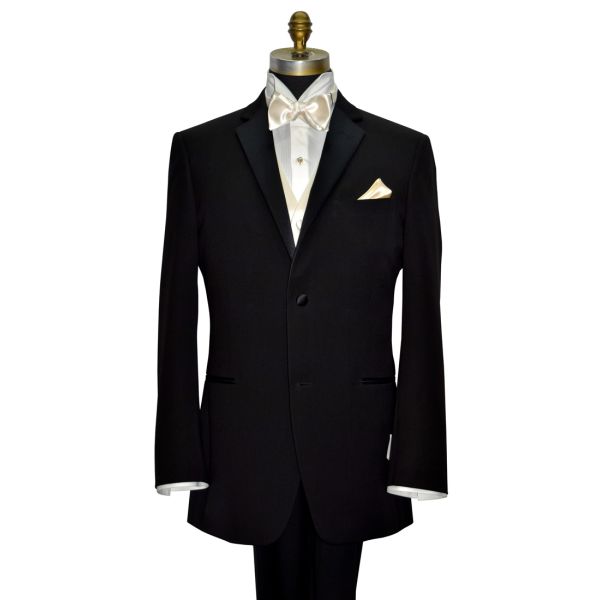Ivory Satin Tuxedo Vest