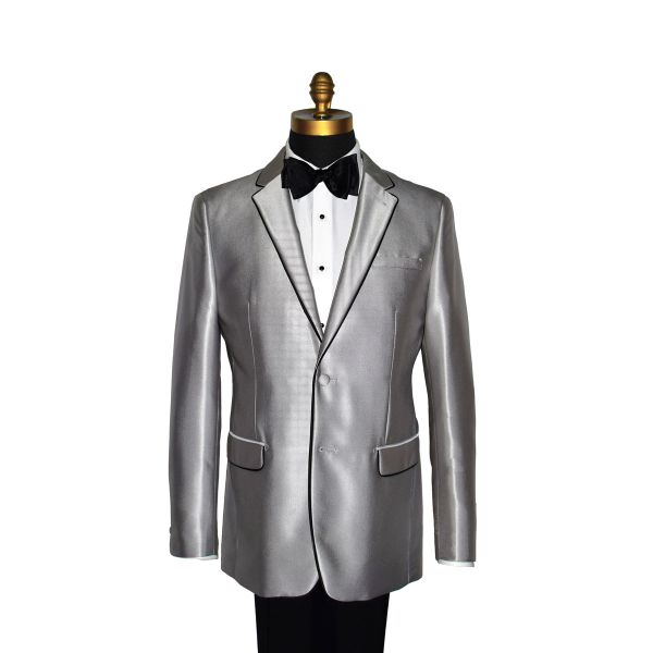 Versace Platinum Tuxedo-Suit with Black Pants