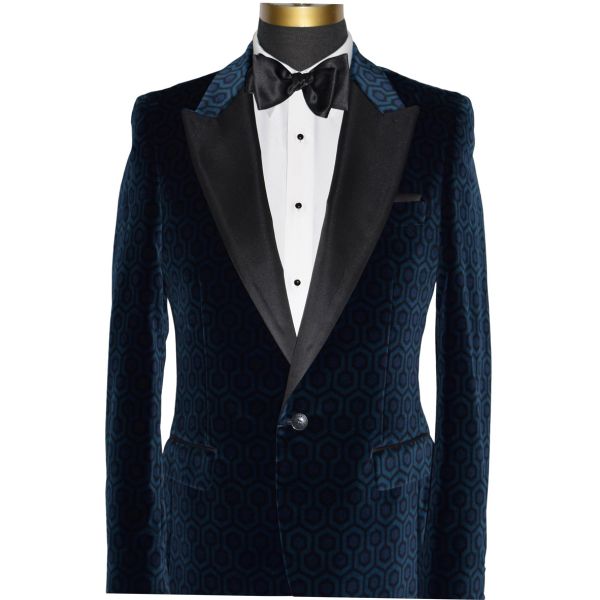 Evening Blue Velvet Hexagon Ensemble