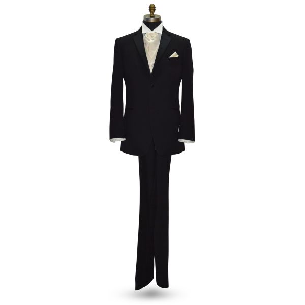 Ivory Satin Tuxedo Vest