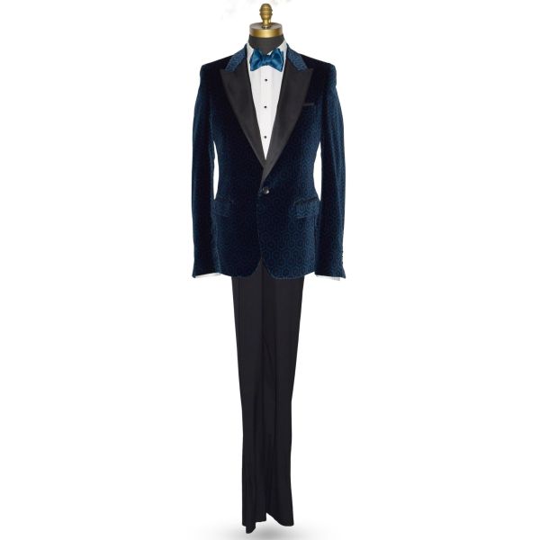 Evening Blue Velvet Hexagon Ensemble