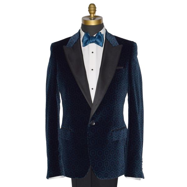 Evening Blue Velvet Hexagon Ensemble