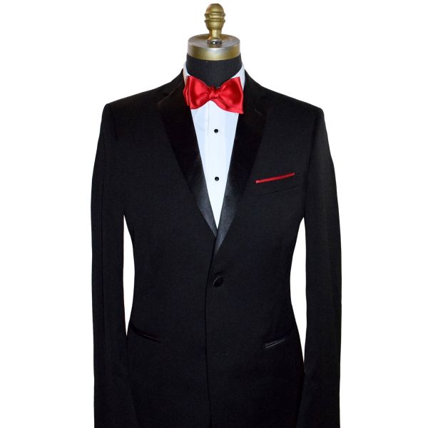 Red Satin Bowtie-Tie Yourself